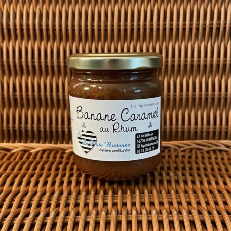 Confiture banane caramel au rhum la p'tite bretonne